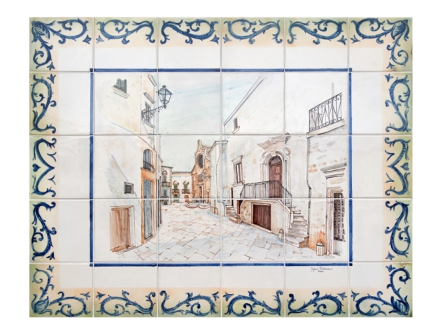 scorcio in maiolica